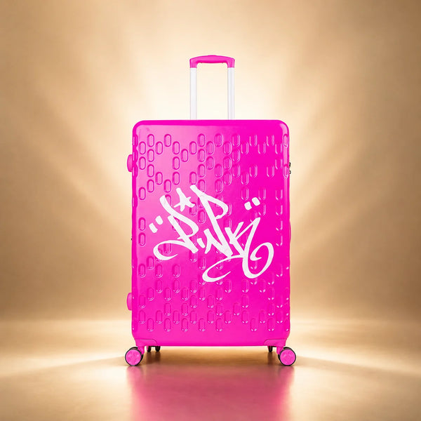 Lady Pink's Graffiti Tag Check-In by TROCHI - X Line pink luggage main product image