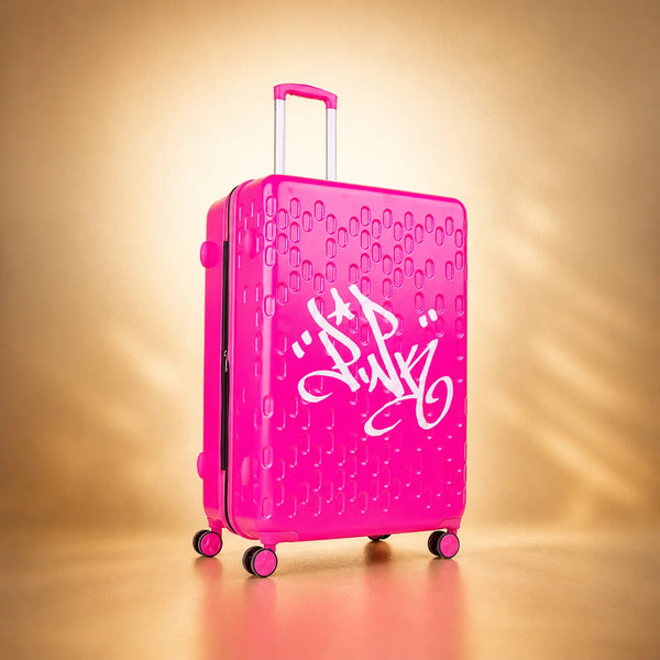 Lady Pink's Graffiti Tag Check-In by TROCHI - X Line pink luggage detail image 2
