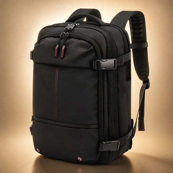 Travel Backpack by TROCHI - Orange Line luggage detail image 2