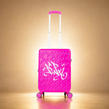Lady Pink's Graffiti Tag Carry-On by TROCHI - X Line pink luggage main product image
