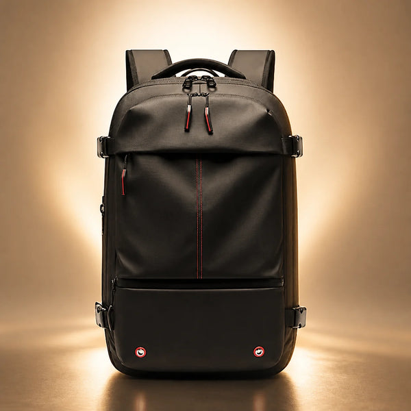 Travel Backpack by TROCHI - Orange Line luggage main product image