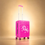 Lady Pink's Graffiti Tag Carry-On by TROCHI - X Line pink luggage detail image 2