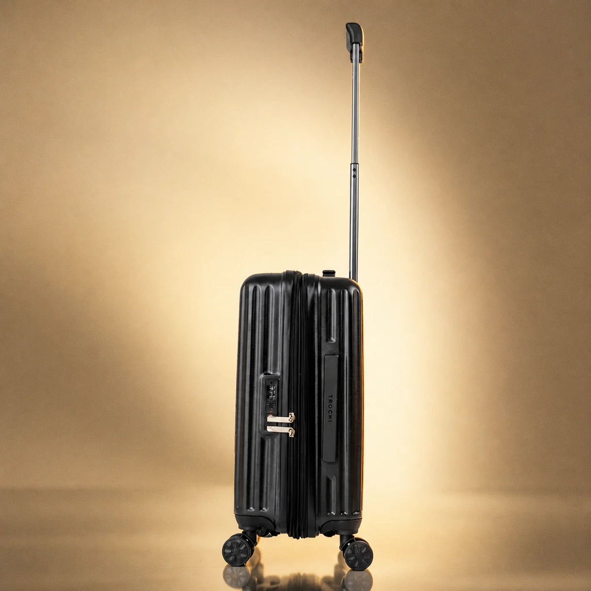 TERRY 3.0 Carry-On by TROCHI - Yellow Line Black luggage detail image 2