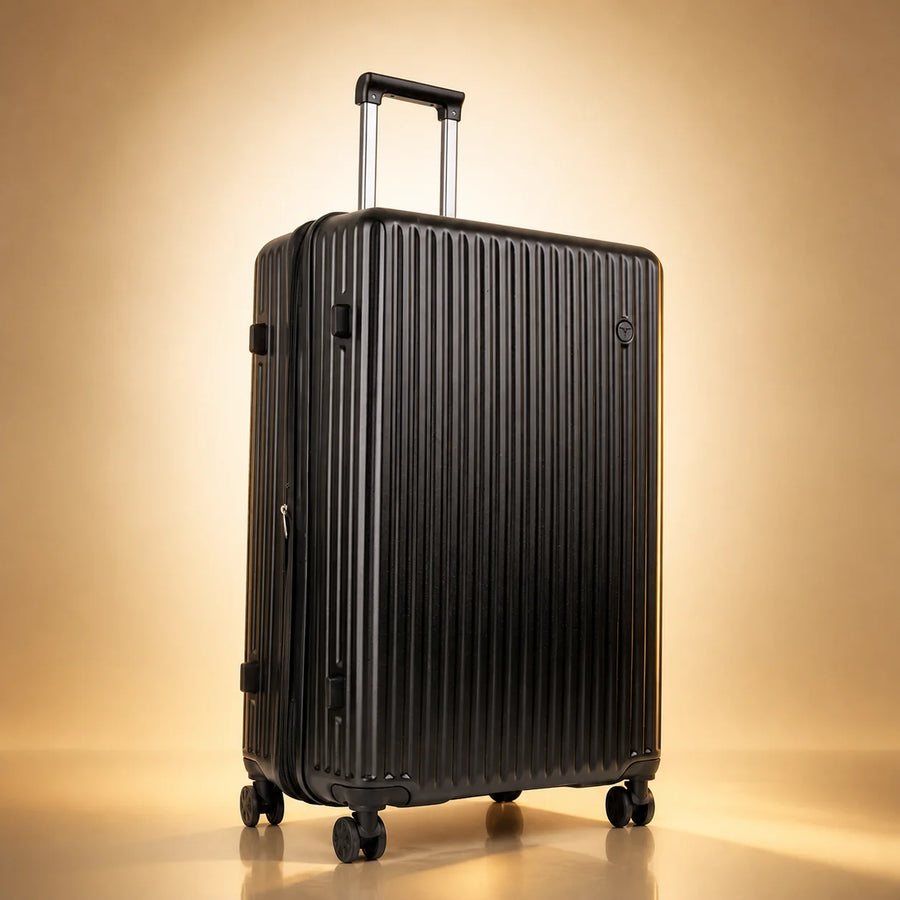 TERRY 3.0 Check-In Large by TROCHI - Yellow Line Black luggage detail image 2