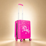 Lady Pink's Graffiti Tag Carry-On by TROCHI - X Line pink luggage detail image 7