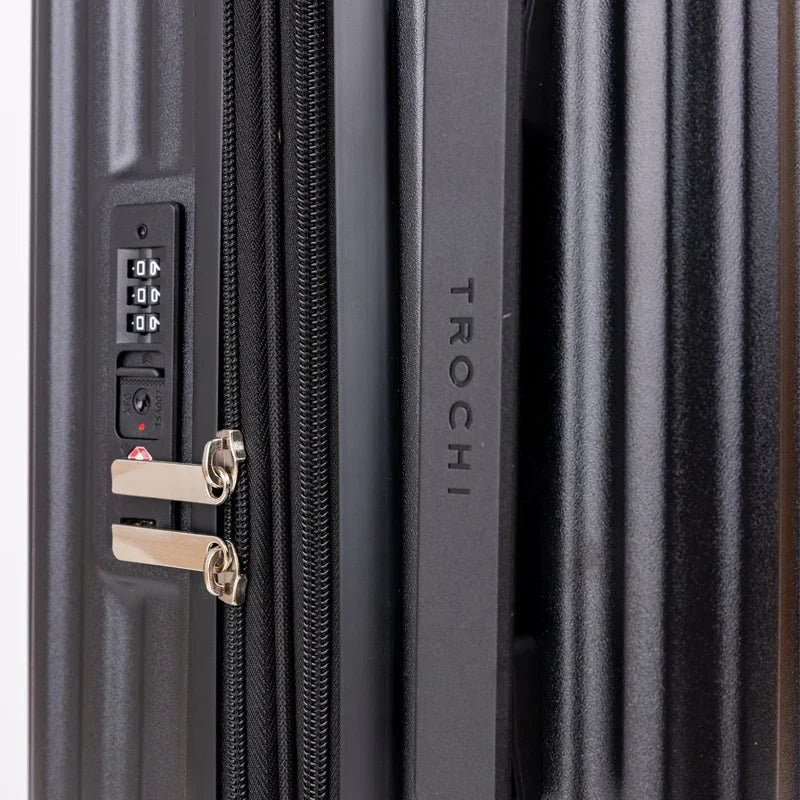 TERRY 3.0 Check-In Large by TROCHI - Yellow Line Black luggage detail image 7