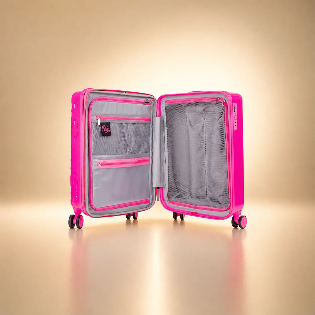 Lady Pink's Graffiti Tag Carry-On by TROCHI - X Line pink luggage detail image 8