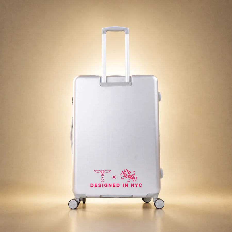 Lady Pink's Graffiti Tag Check-In by TROCHI - X Line grey luggage detail image 9