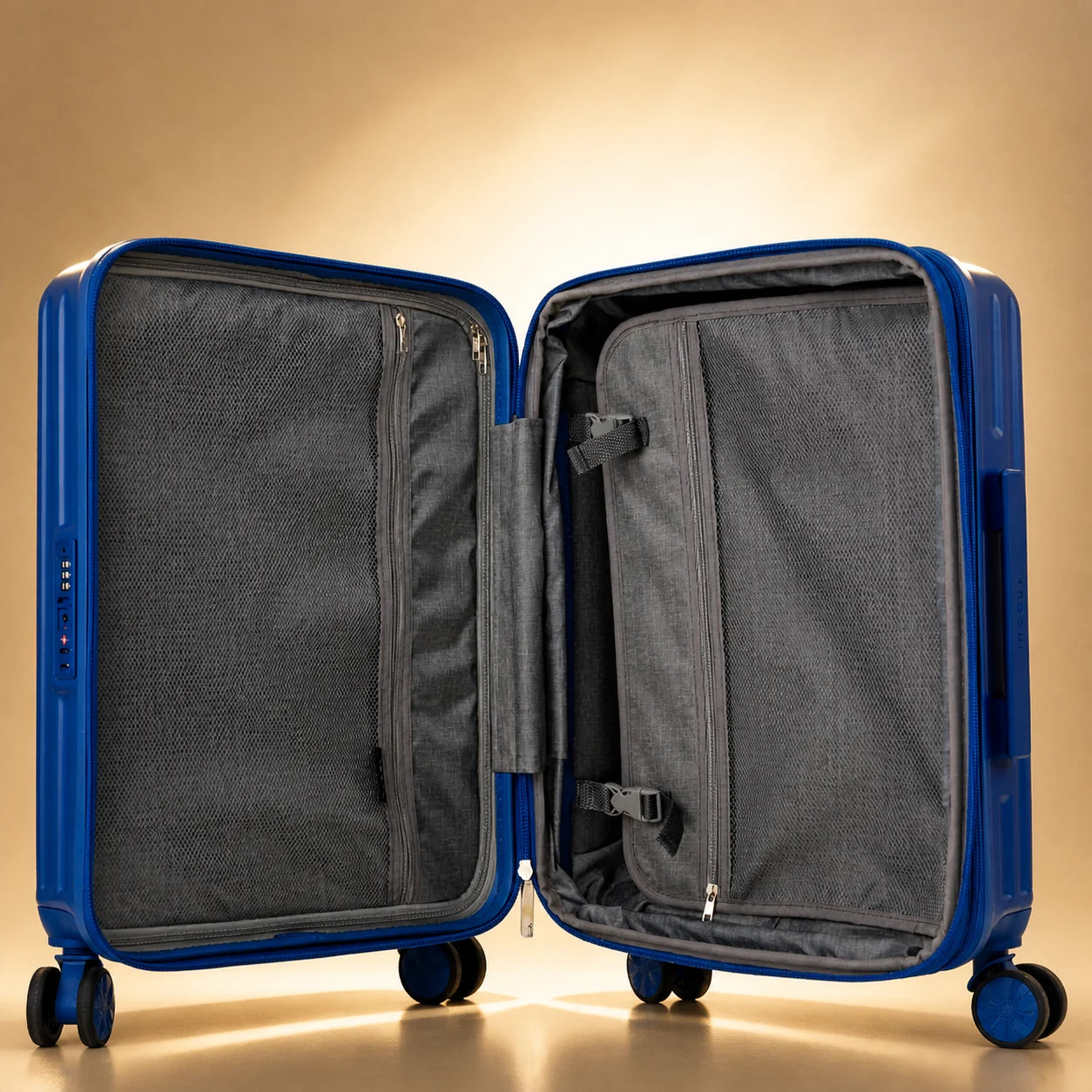 TERRY 3.0 Check-In Medium by TROCHI - Yellow Line Blue luggage detail image 9