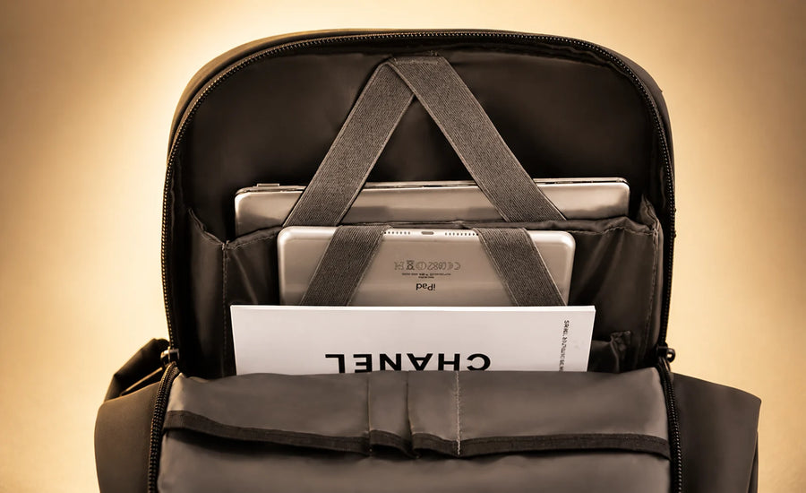 Travel Backpack by TROCHI - Orange Line luggage detail image 10