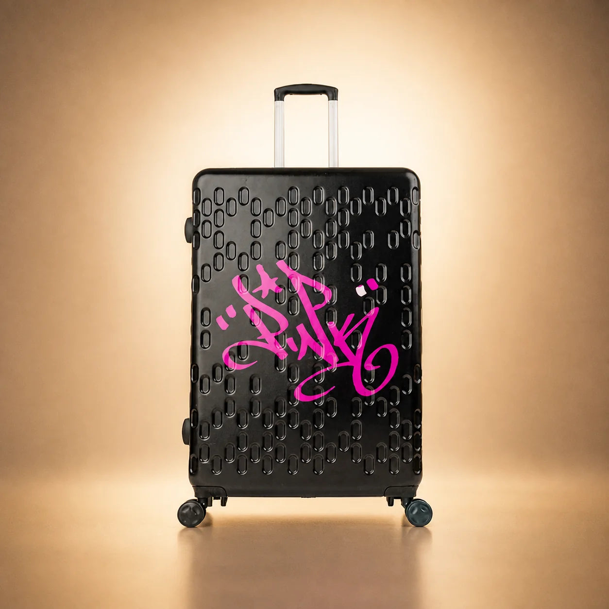 Lady Pink's Graffiti Tag Check-In by TROCHI - X Line black luggage detail image 11