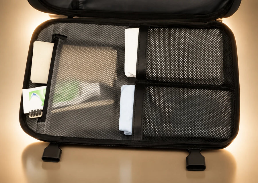 Travel Backpack by TROCHI - Orange Line luggage detail image 11