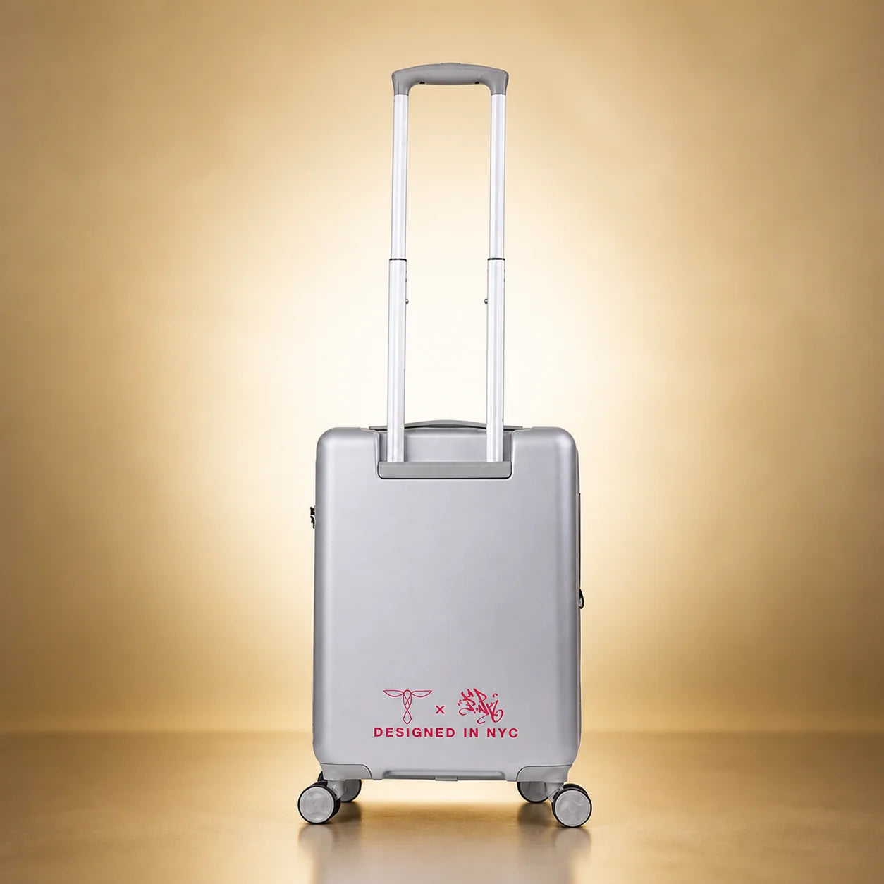 Lady Pink's Graffiti Tag Carry-On by TROCHI - X Line grey luggage detail image 12