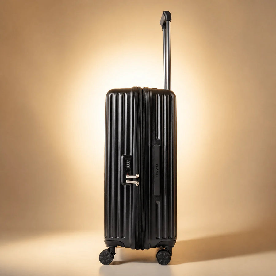 TERRY 3.0 Check-In Medium by TROCHI - Yellow Line Black luggage detail image 12