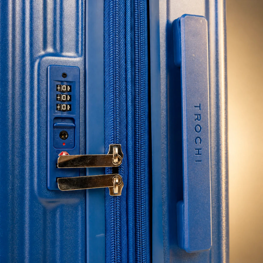 TERRY 3.0 Check-In Large by TROCHI - Yellow Line Blue luggage detail image 15
