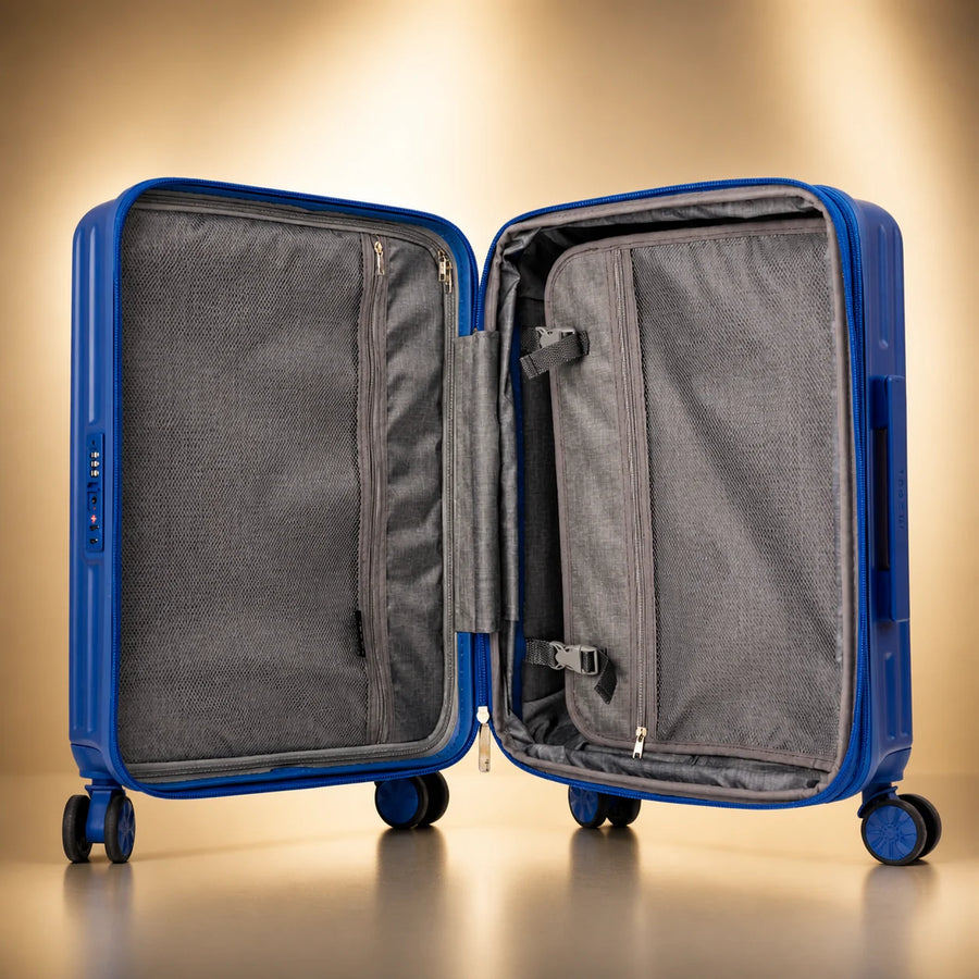 TERRY 3.0 Check-In Large by TROCHI - Yellow Line Blue luggage detail image 16