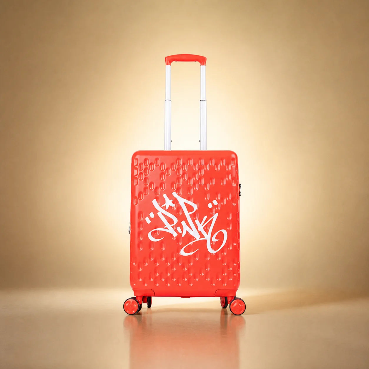Lady Pink's Graffiti Tag Carry-On by TROCHI - X Line grey luggage detail image 16