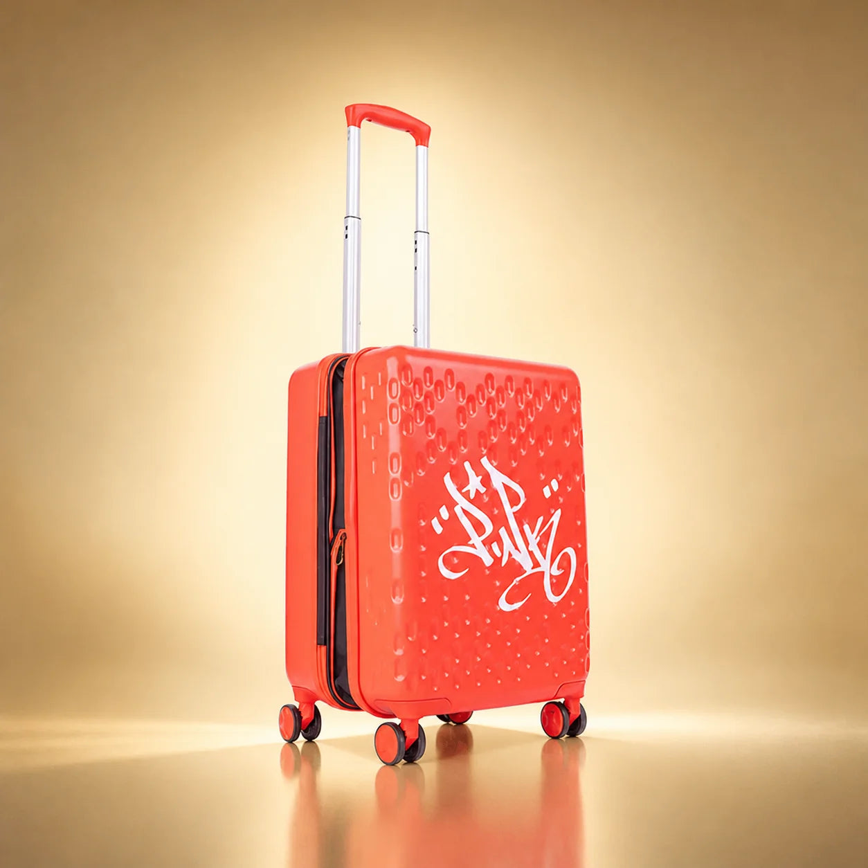 Lady Pink's Graffiti Tag Carry-On by TROCHI - X Line red luggage detail image 17