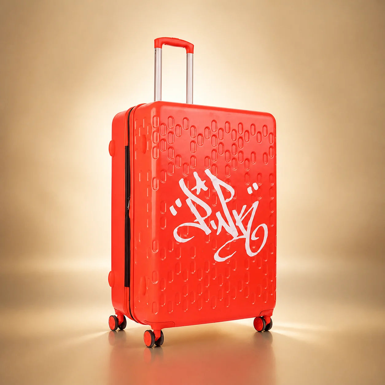 Lady Pink's Graffiti Tag Check-In by TROCHI - X Line red luggage detail image 18