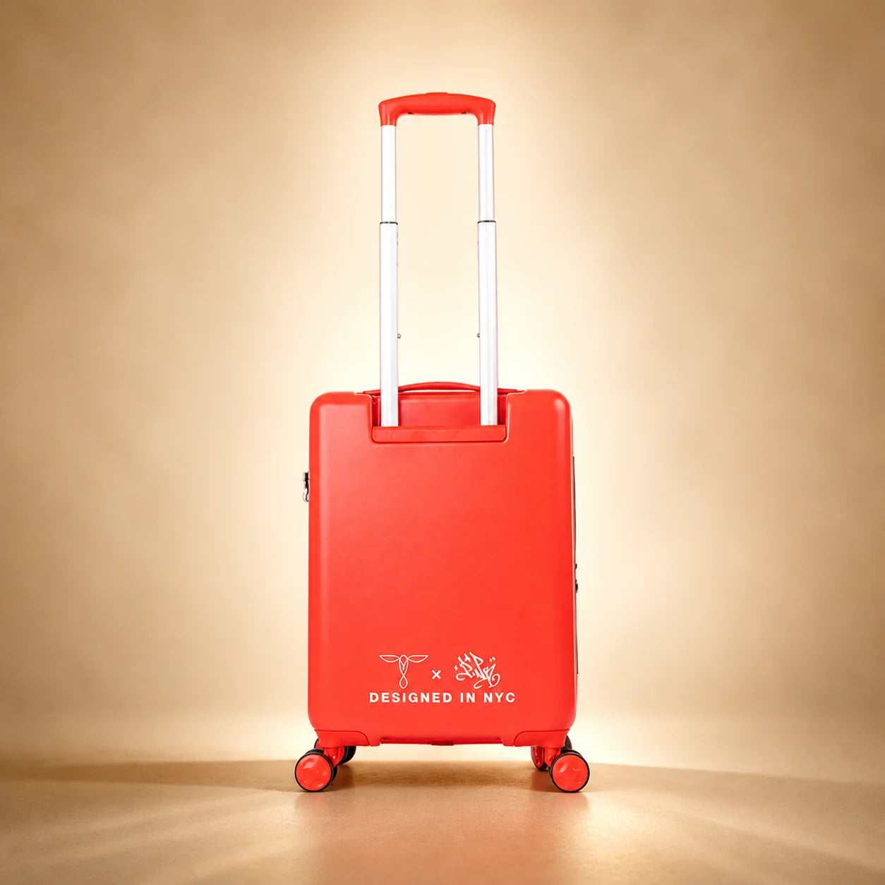 Lady Pink's Graffiti Tag Carry-On by TROCHI - X Line red luggage detail image 19