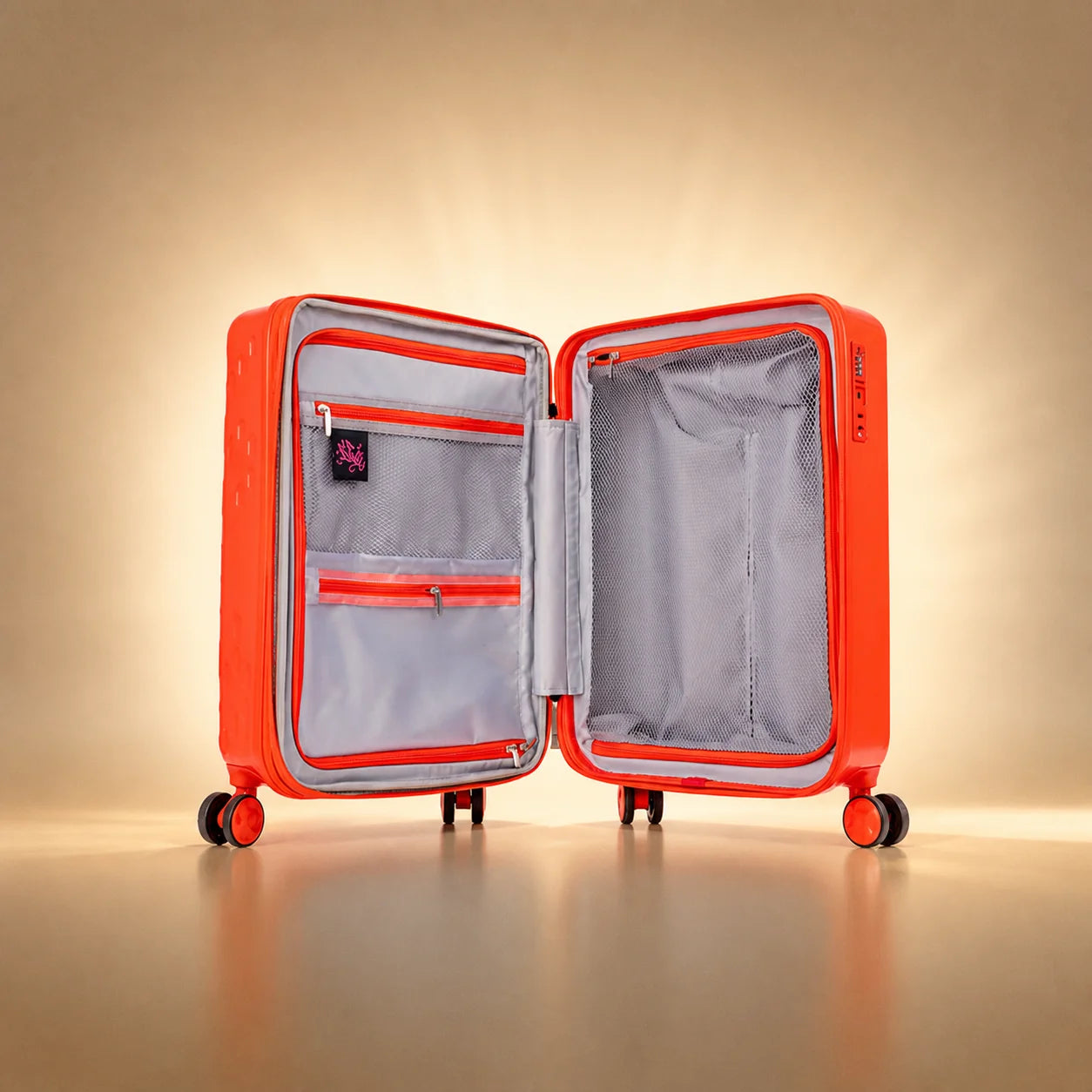 Lady Pink's Graffiti Tag Carry-On by TROCHI - X Line red luggage detail image 23