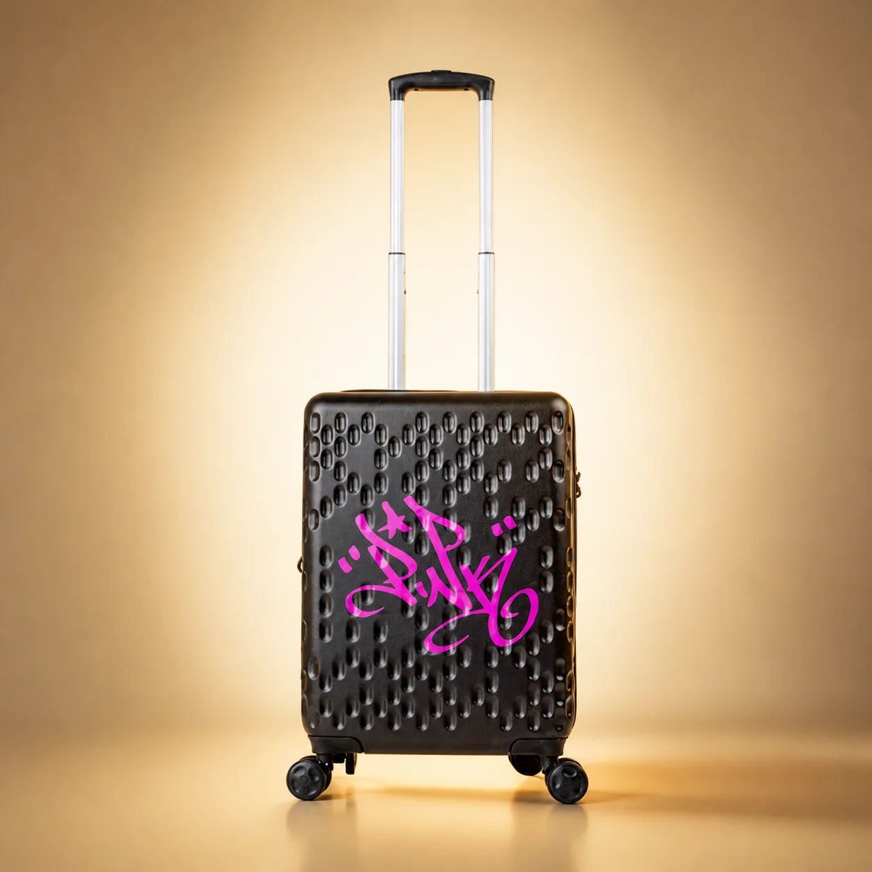 Lady Pink's Graffiti Tag Carry-On by TROCHI - X Line red luggage detail image 24