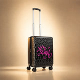 Lady Pink's Graffiti Tag Carry-On by TROCHI - X Line black luggage detail image 25