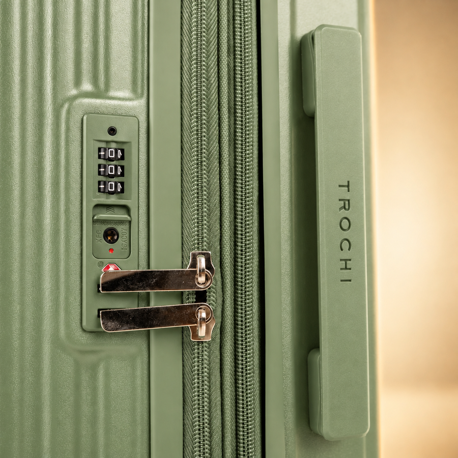 TERRY 3.0 — Matcha Green — Combination lock and side handle