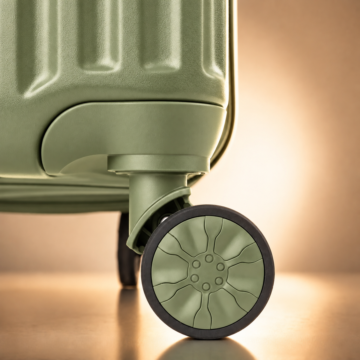 TERRY 3.0 — Matcha Green — Spinner wheel close-up
