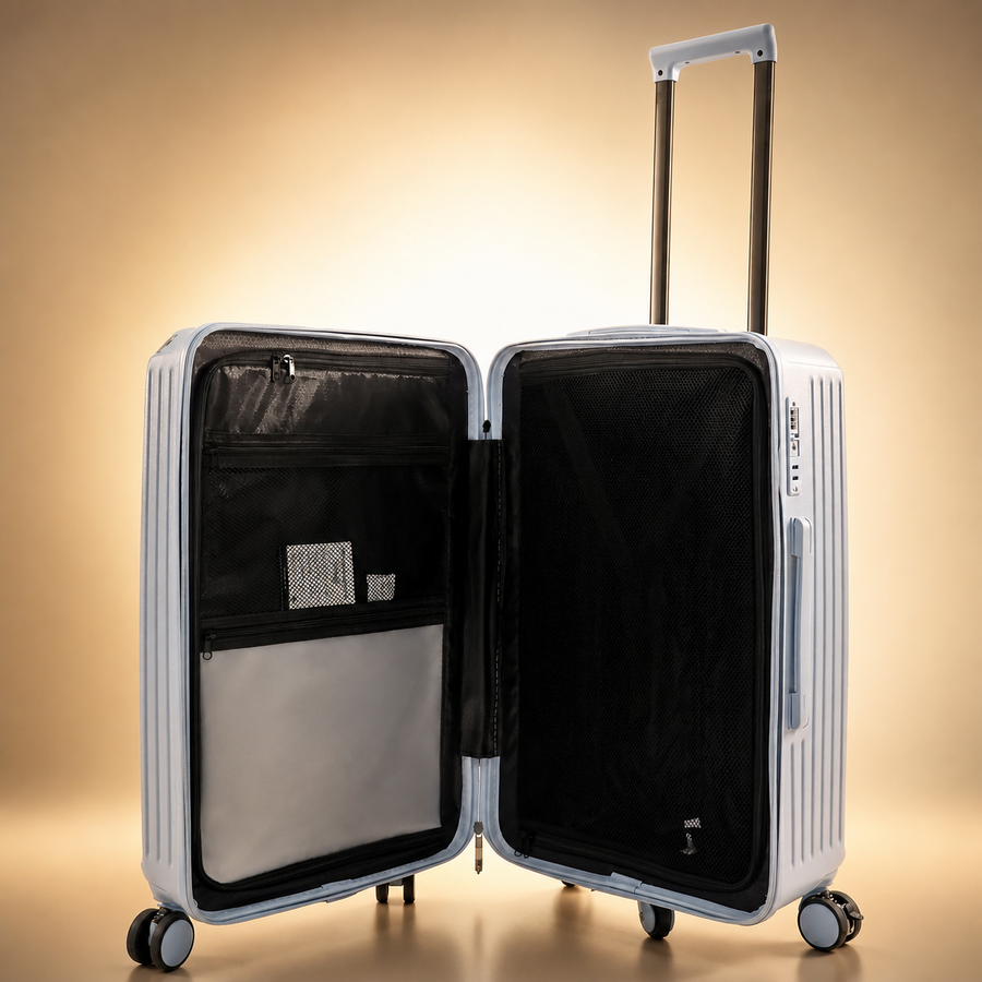 Trochi Charles Trunk Carry-On — Blue (view 3)