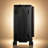 Trochi Guerilla Multi-Functional Carry-On in Black - champagne studio left side view