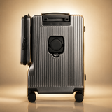 Trochi Guerilla Multi-Functional Carry-On in Gray - champagne studio back view